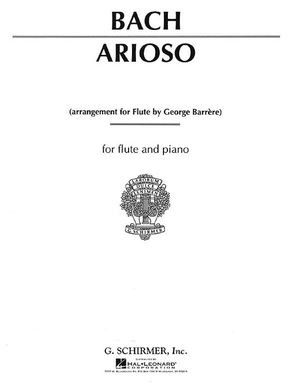 J.S. Bach: Arioso (Flute/Piano)