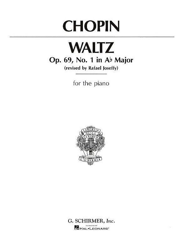 Frederic Chopin: Waltz In A Flat Op.69 No.1