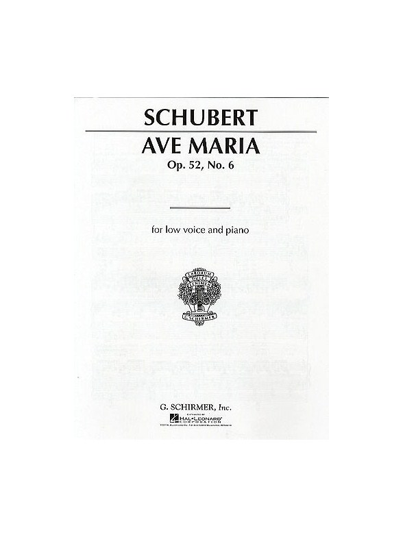 Franz Schubert: Ave Maria (Low Voice)