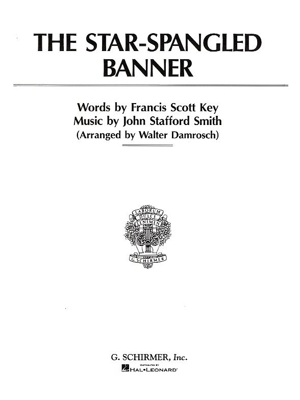 John Stafford Smith; Star Spangled Banner (SATB)