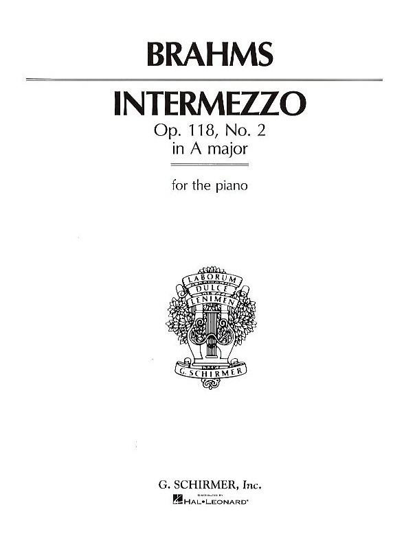 Johannes Brahms: Intermezzo In A Op.118 No.2