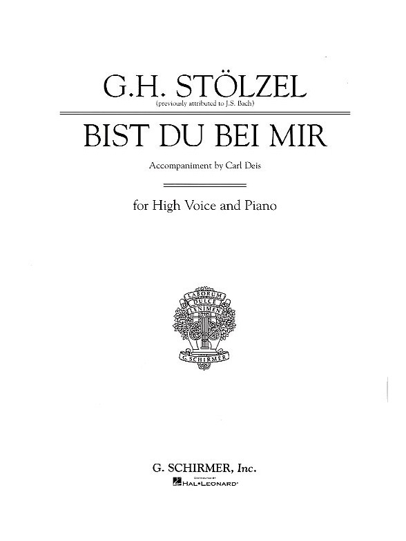 J.S. Bach: Bist Du Bei Mir (High Voice)