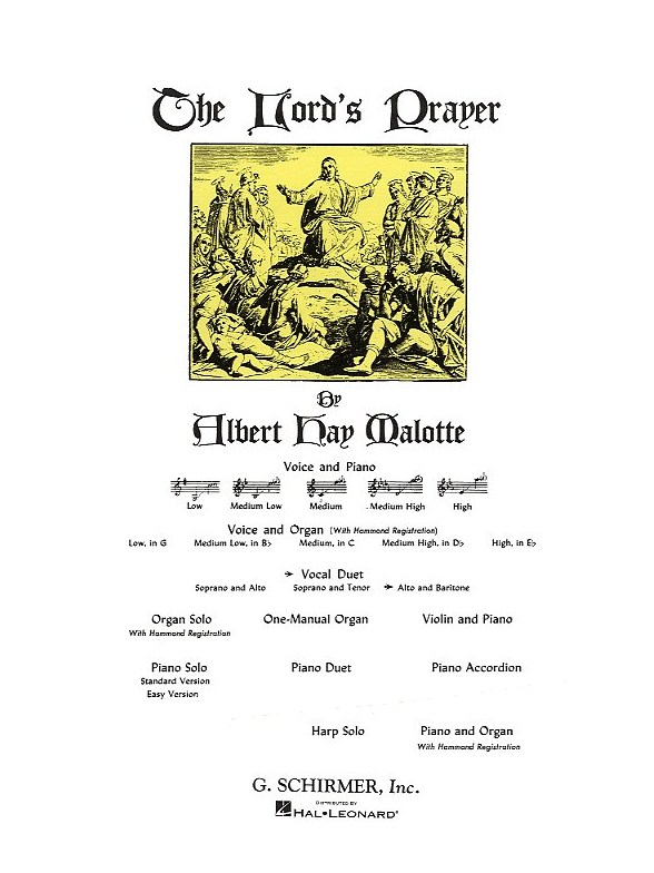 Albert Hay Malotte: The Lord's Prayer (Alto/Baritone Duet)