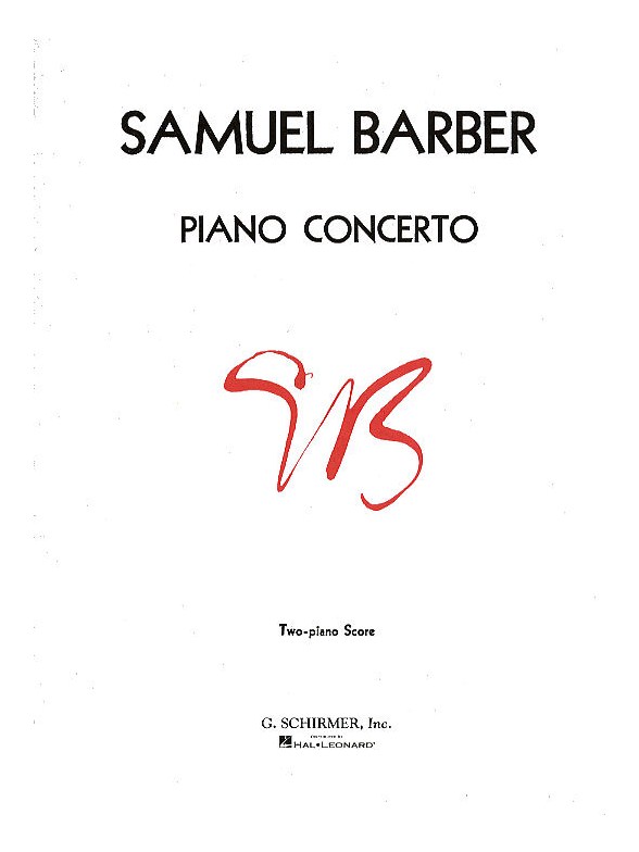 Samuel Barber: Concerto For Piano Op.38 (2 Piano Score)