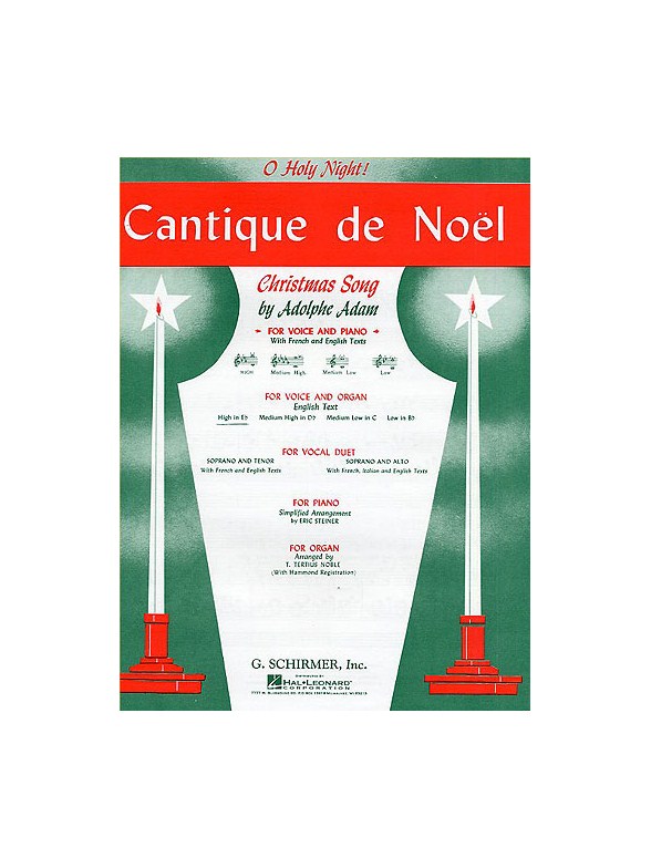 Adolphe Adam: Cantique De Noel (O Holy Night)For High Voice And Organ In E Flat