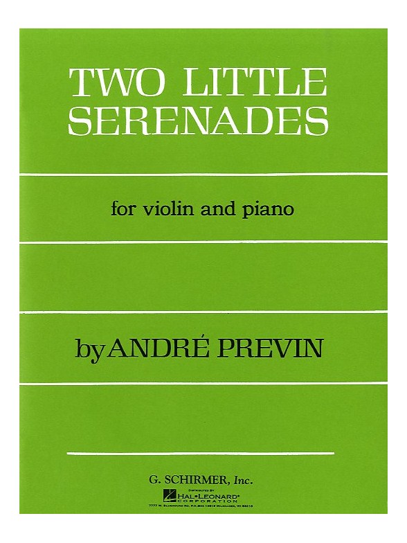 Andre Previn: Two Little Serenades For Violin And Piano