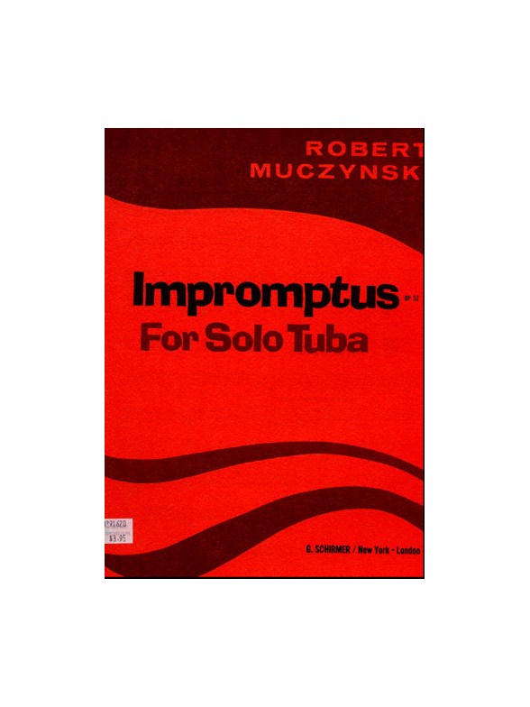 Robert Muczynski: Impromptus For Solo Tuba