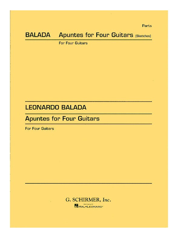 Leonardo Balada: Apuntes (Sketches)