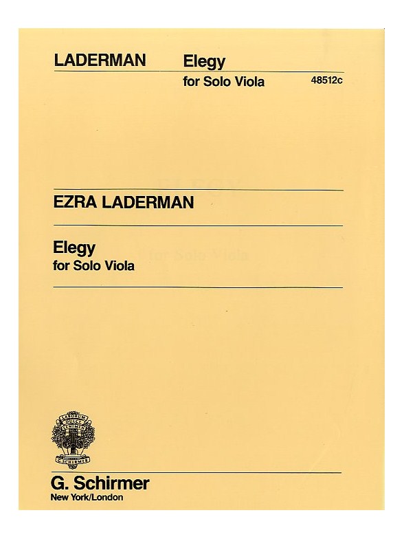 Ezra Laderman: Elegy For Solo Viola