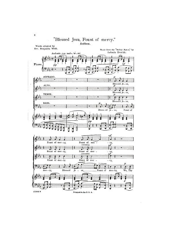 Antonin Dvorak: Blessed Jesu