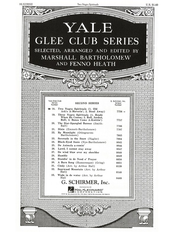 2 Negro Spirituals (TTBB Arr. Marshall Bartholomew)