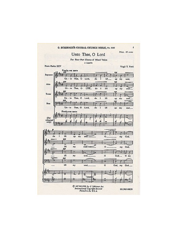 Virgil T. Ford: Unto Thee, O Lord