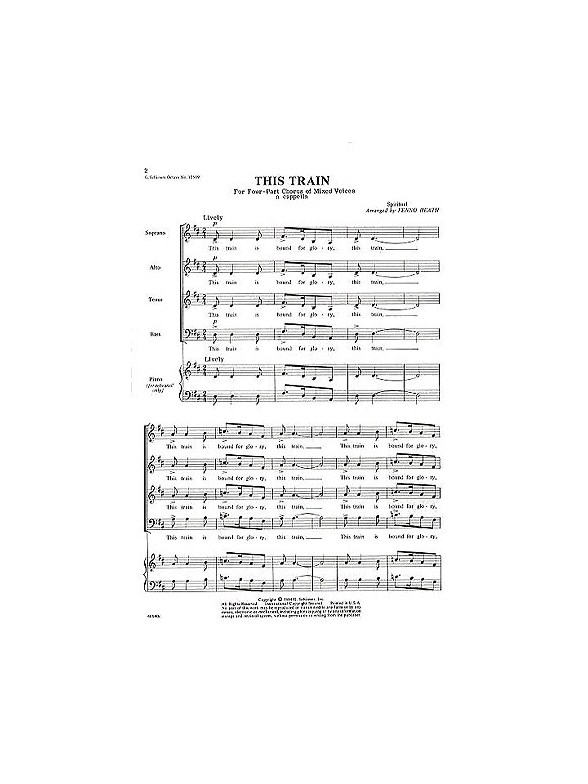 This Train (SATB)
