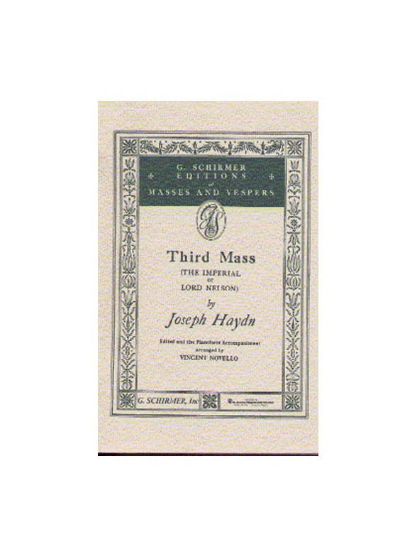 Joseph Haydn: Third Mass (Schirmer Edition)