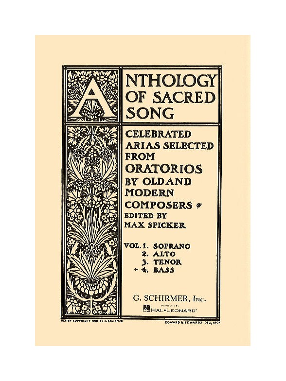 Anthology Of Sacred Song - Volume 4 (Bass)