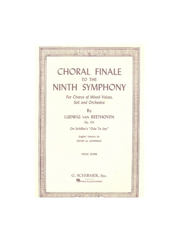 Beethoven: Choral Finale (Symphony No.9 In D Minor) - Vocal Score