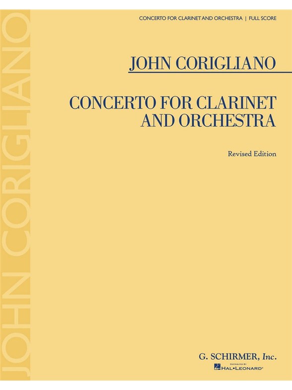 John Corigliano: Concerto for Clarinet And Orchestra (Study Score)
