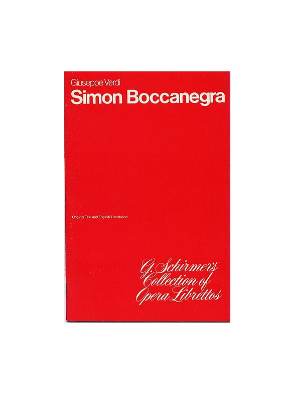 Giuseppe Verdi: Simon Boccanegra (Libretto)