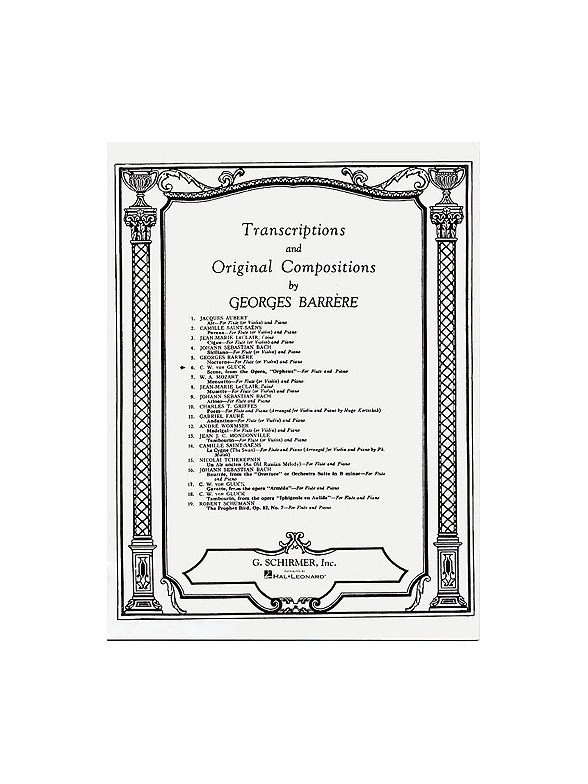 Christoph Willibald Gluck: Scene (Orpheus) (Flute/Piano)