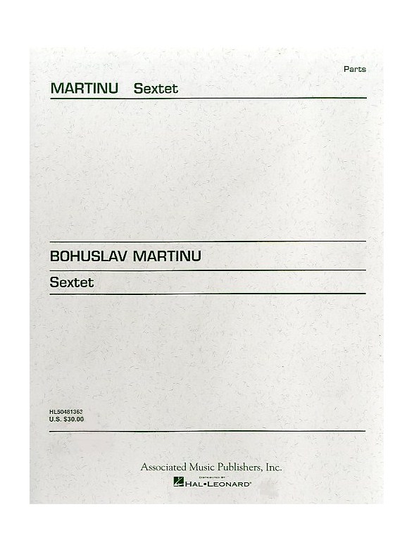 Bohuslav Martinu: Sextet (Parts)