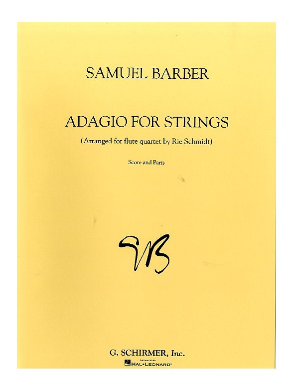 Samuel Barber: Adagio For Strings Arranged For Flute Quartet (Score And Parts)