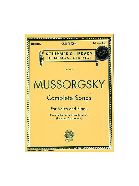 Modest Mussorgsky: Complete Songs (Voice/Piano)