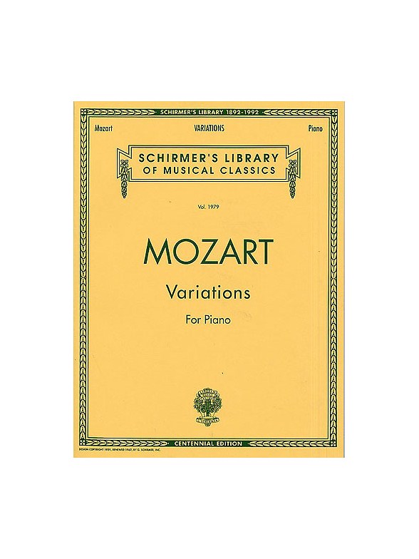 W.A. Mozart: Variations For Piano