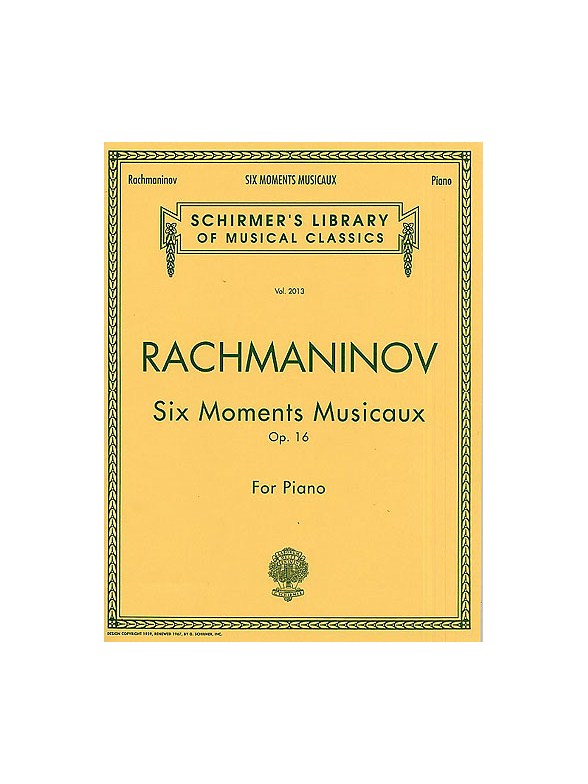Sergei Rachmaninov: Six Moments Musicaux Op.16