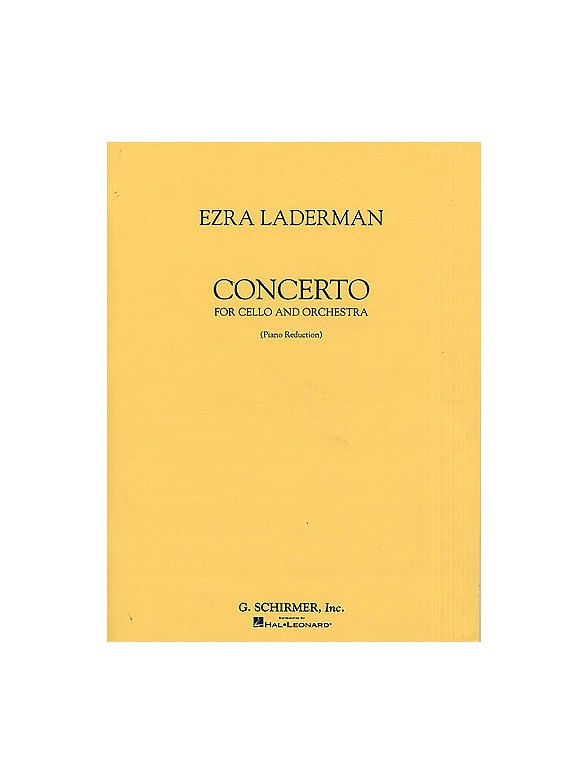 Ezra Laderman: Concerto For Cello And Orchestra (Cello/Piano)