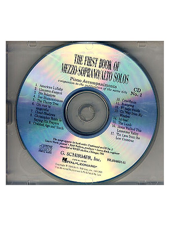 The First Book Of Mezzo-Soprano/Alto Solos (CD)