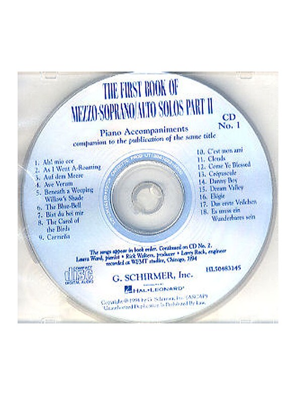 The First Book Of Mezzo-Soprano/ Alto Solos - Part 2