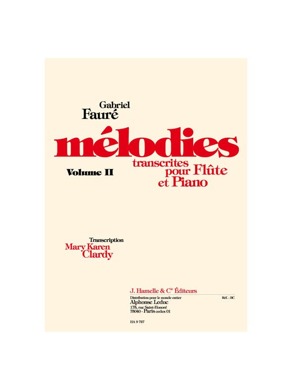 Gabriel Fauré: Mélodies Vol.2 (Flute & Piano)