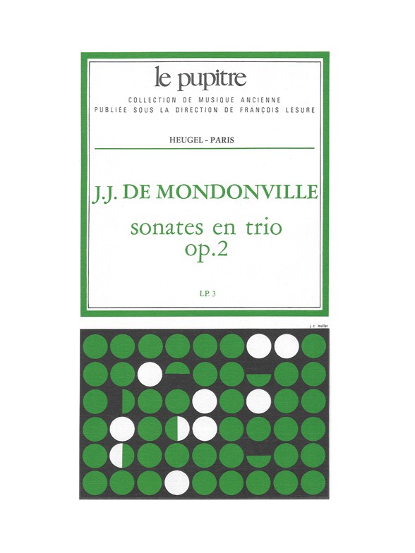 Jean-Joseph Cassanéa de Mondonville: Sonates en Trio (LP3) (Violins 2 & Piano)