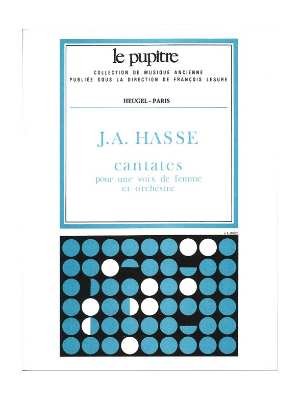 Johann Adolf Hasse: Cantates pour une Voix de Femme et Orchestre (LP11) (Voice & Orchestra)