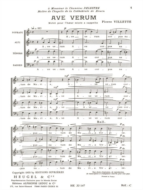 Ave Verum Mixed Choir