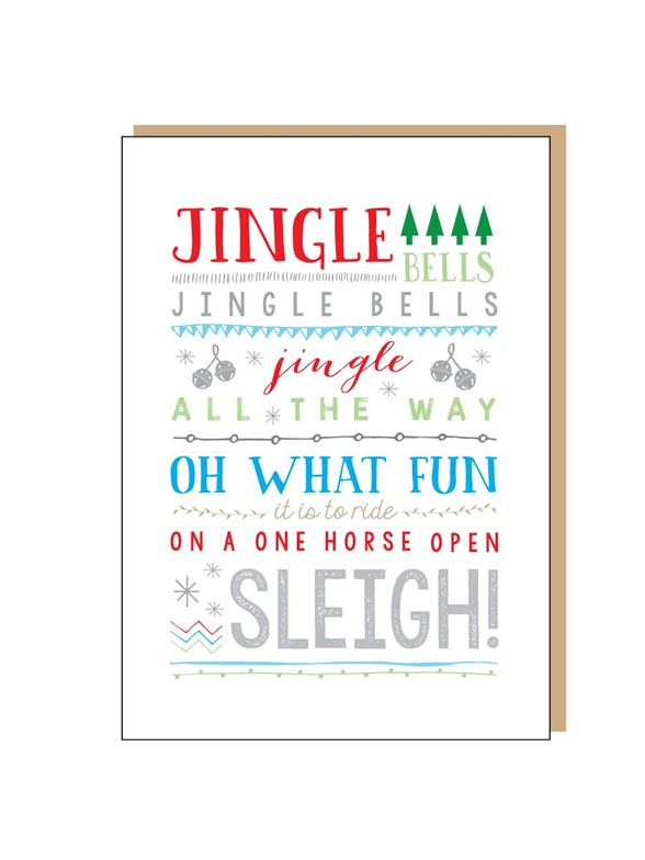 Holly Jolly Design: Jingle Bells - Christmas Card