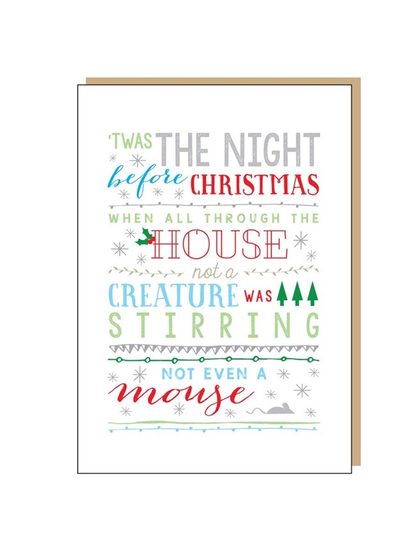 Holly Jolly Design: Twas The Night Before Christmas - Christmas Card