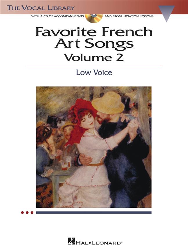 Favorite French Art Songs Volume 2 Low Voice/Piano Book/Cd