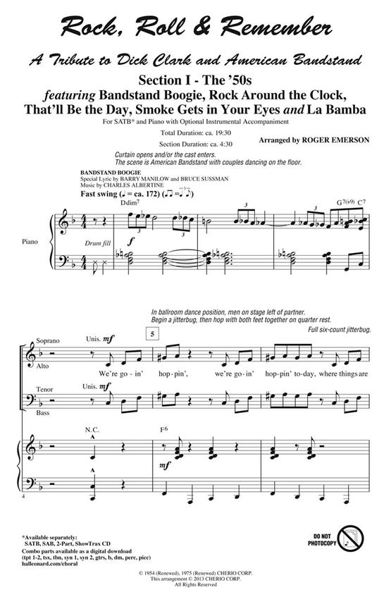 Rock, Roll & Remember : A Tribute to Dick Clark and American Bandstand (Medley)