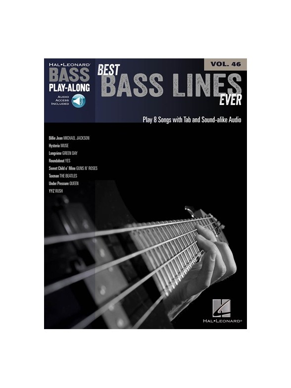 Bass Play-Along Volume 46: Best Bass Lines Ever (Book/Online Audio)