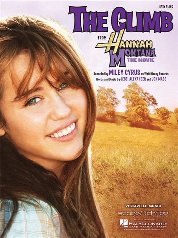 CYRUS MILEY THE CLIMB FROM HANNAH MONTANA EASY PIANO SHEET