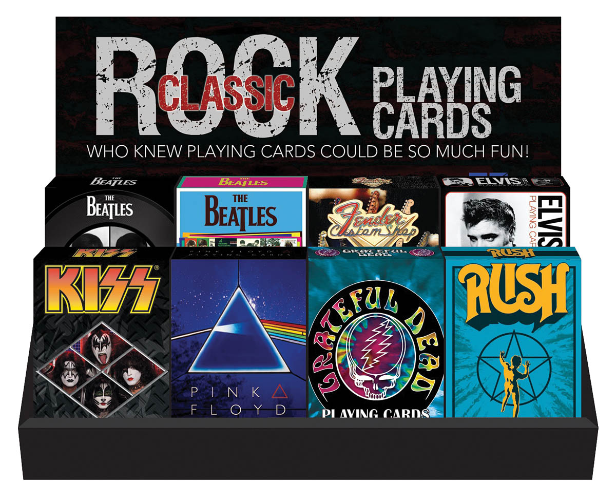 Classic Rock Prepack Display 8x3 playing cards : Aquarius