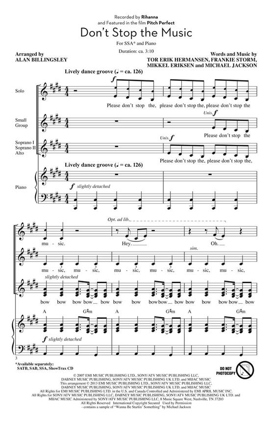 Don't Stop the Music : from Pitch Perfect