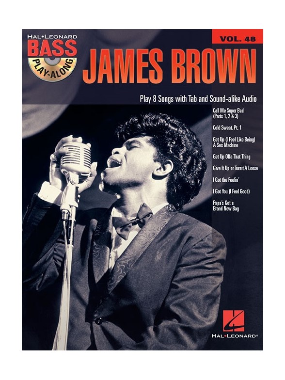 Bass Play Along Vol. 48: James Brown (Book/CD)