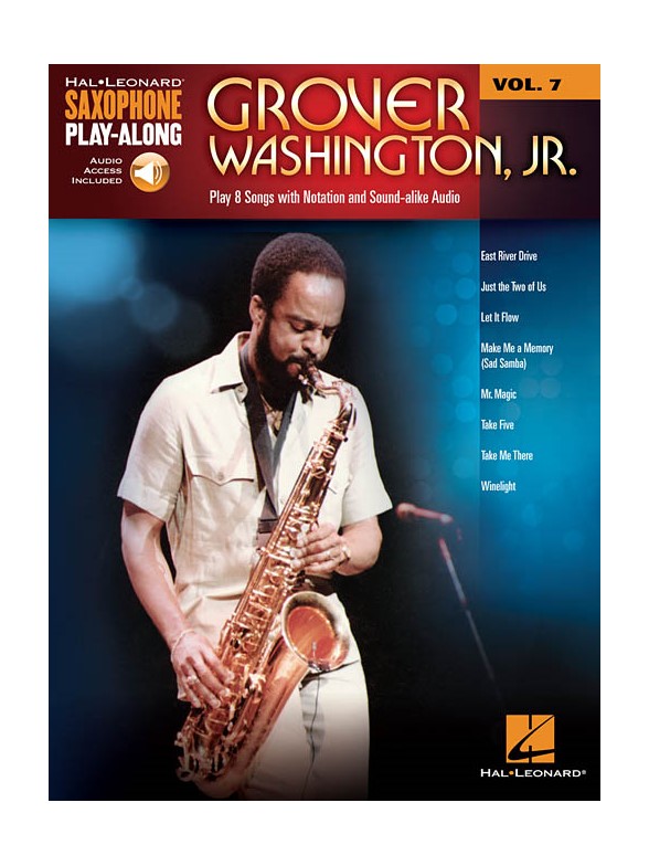 Saxophone Play Along Volume 7 Washington Grover Jr Sax Bk/Audio Online