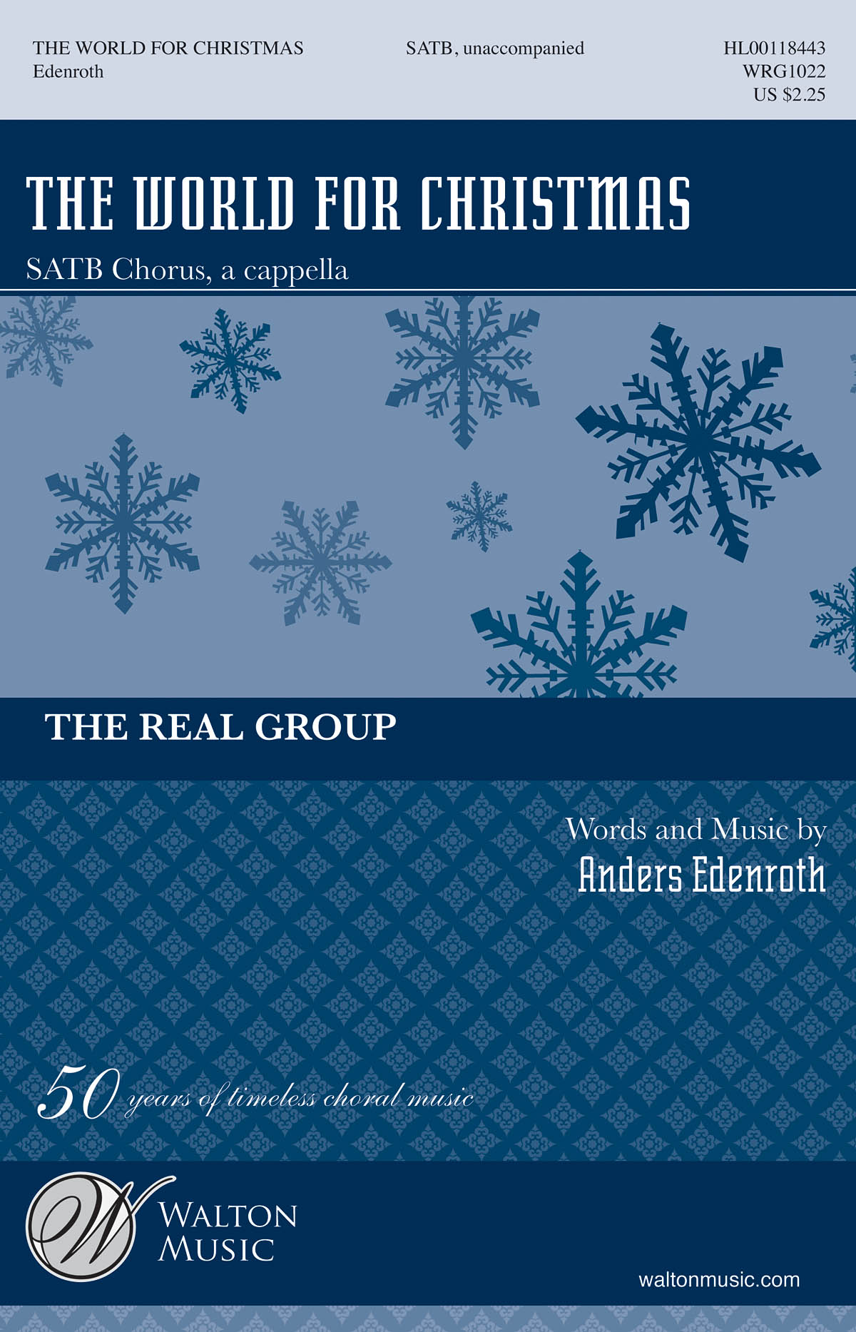 Edenroth The World For Christmas Satb & Optional Piano Choral