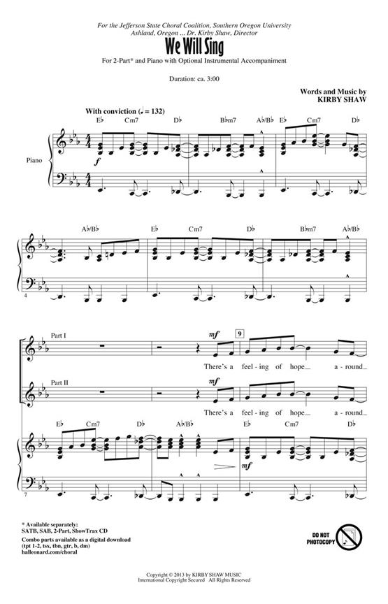 We Will Sing