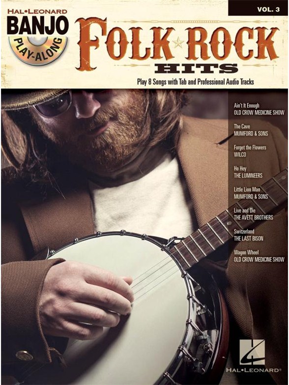 Banjo Play-Along Volume 3: Folk Rock Hits (Book/CD)