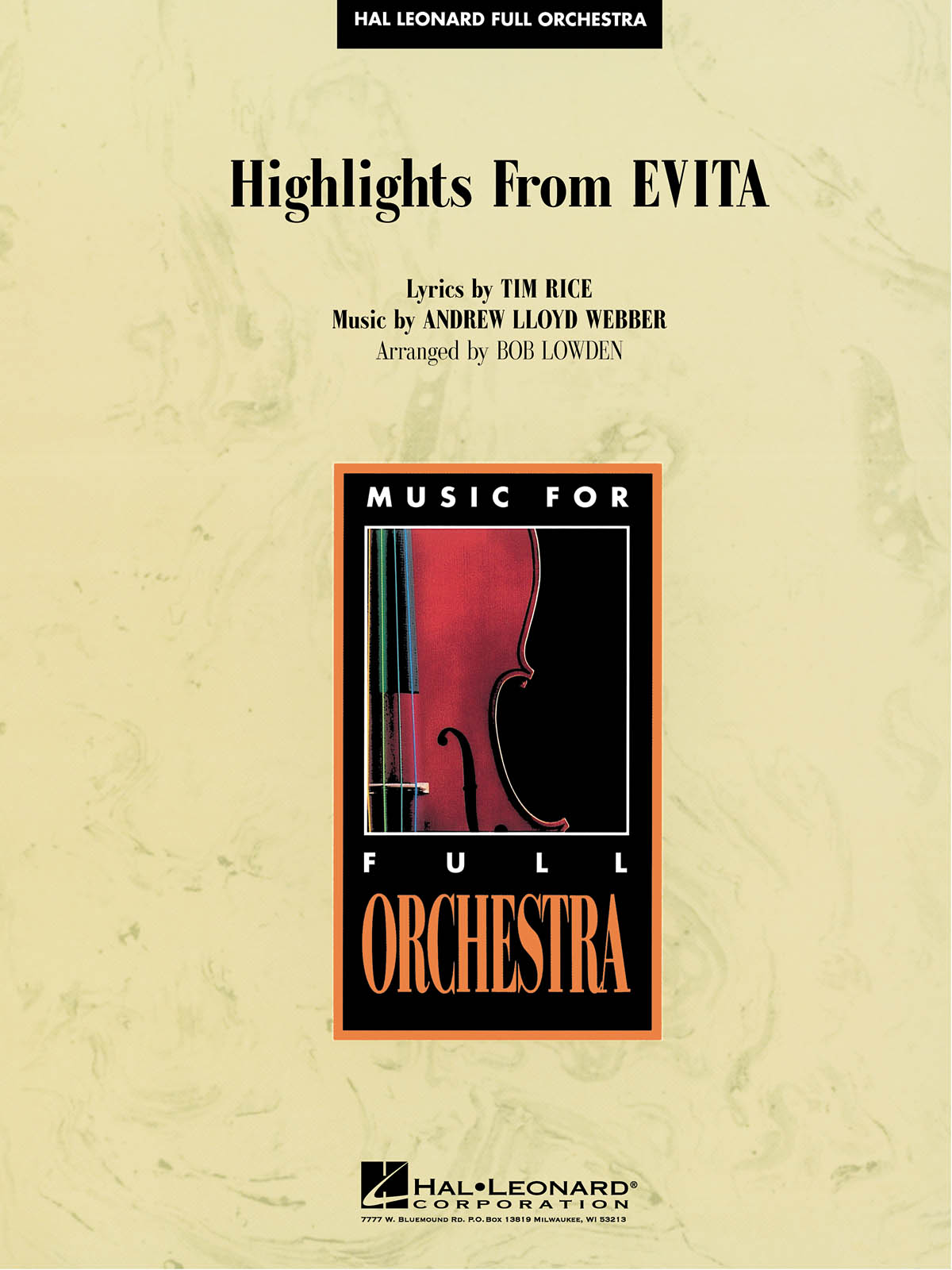Highlights from Evita : HL Full Orchestra