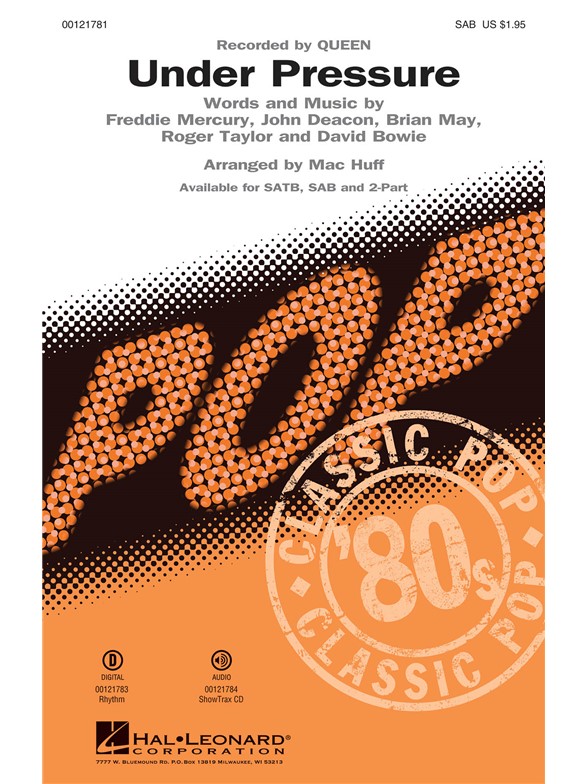 Queen, Bowie: Under Pressure (SAB Songbook)